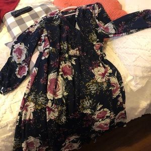 Maurice’s floral long sleeved wrap dress